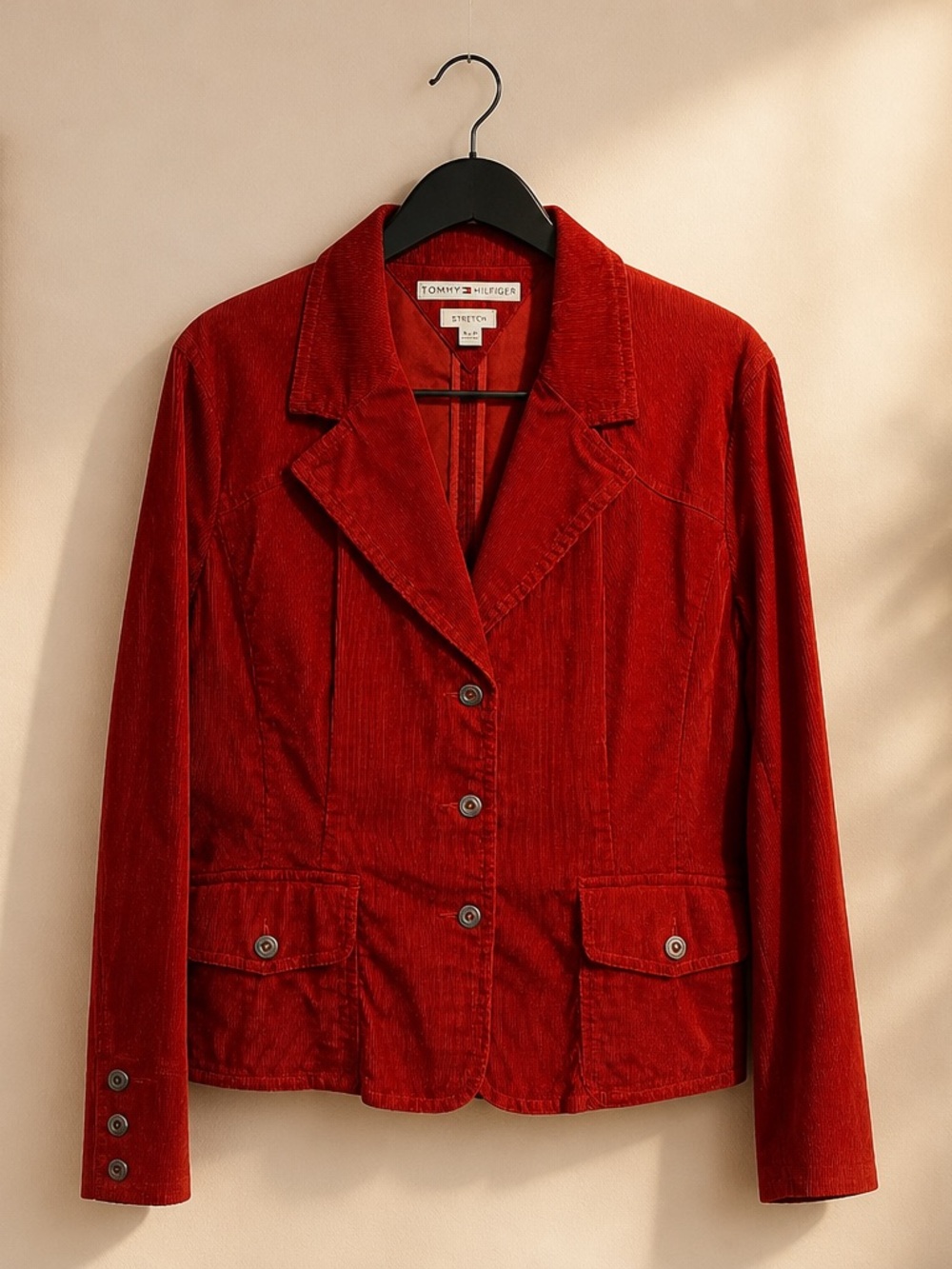 Tommy Hilfiger Rust Brown Corduroy Blazer